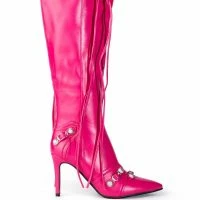 AZALEA WANG JUST FOR YOU STILETTO BOOT IN FUCHSIA