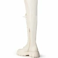 AZALEA WANG KANE OVER THE KNEE FLATFORM BOOT IN BONE -Sewing Down South shop azalea wang kane over the knee flatform boot in bone bone 4 4