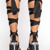 AZALEA WANG KEEP IT SIMPLE STILETTO SANDAL IN BLACK -Sewing Down South shop azalea wang keep it simple stiletto sandal in black black 4 4