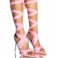 AZALEA WANG KEEP IT SIMPLE STILETTO SANDAL IN PINK -Sewing Down South shop azalea wang keep it simple stiletto sandal in pink pink 1 1 c1