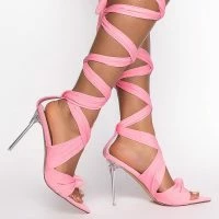 AZALEA WANG KEEP IT SIMPLE STILETTO SANDAL IN PINK