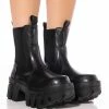 AZALEA WANG KELIANNA CHUNKY BOOT IN BLACK
