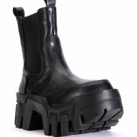 AZALEA WANG KELIANNA CHUNKY BOOT IN BLACK -Sewing Down South shop azalea wang kelianna chunky boot in black black 3 3