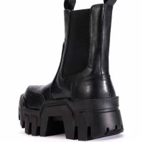 AZALEA WANG KELIANNA CHUNKY BOOT IN BLACK -Sewing Down South shop azalea wang kelianna chunky boot in black black 4 4