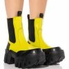 AZALEA WANG KELIANNA CHUNKY BOOT IN LIME