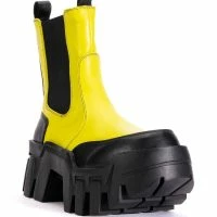 AZALEA WANG KELIANNA CHUNKY BOOT IN LIME -Sewing Down South shop azalea wang kelianna chunky boot in lime lime 3 3