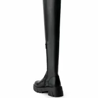 AZALEA WANG LATE NIGHTS FLATFORM BOOT WITH 4 WAY STRETCH IN BLACK -Sewing Down South shop azalea wang late nights flatform boot in black black 4 4 c1