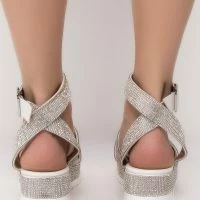 AZALEA WANG LET YOU KNOW YOURE MINE FLATFORM SANDAL IN WHITE -Sewing Down South shop azalea wang let you know youre mine flatform sandal in white white 4 4