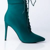 AZALEA WANG LIGHT ME UP STILETTO BOOTIE IN GREEN