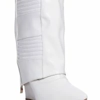 AZALEA WANG LIKE RAIN IN THE SUN WEDGE BOOT IN WHITE -Sewing Down South shop azalea wang like rain in the sun wedge boot in white white 5 5