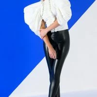 AZALEA WANG LOVE IS IN THE AIR SEXY STILETTO PANT BOOT WITH 4 WAY STRETCH IN BLACK PU -Sewing Down South shop azalea wang love is in the air sexy stiletto pant boot with four way stretch in black pu black pu 11 11