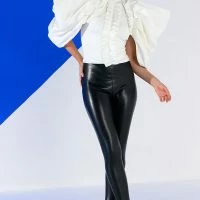 AZALEA WANG LOVE IS IN THE AIR SEXY STILETTO PANT BOOT WITH 4 WAY STRETCH IN BLACK PU -Sewing Down South shop azalea wang love is in the air sexy stiletto pant boot with four way stretch in black pu black pu 12 12