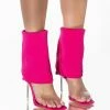 AZALEA WANG LOVE ME LIKE YOU DO STILETTO SANDAL IN FUCHSIA