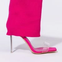 AZALEA WANG LOVE ME LIKE YOU DO STILETTO SANDAL IN FUCHSIA -Sewing Down South shop azalea wang love me like you do stiletto bootie in fuchsia fuchsia 3 3
