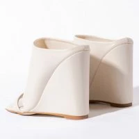 AZALEA WANG LOVE ME TENDER SQUARE TOE WEDGE SANDAL IN BONE -Sewing Down South shop azalea wang love me tender square toe wedge sandal in bone bone 5 5