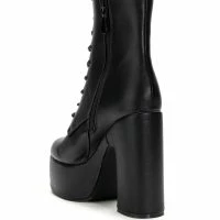 AZALEA WANG MAKE IT HAPPEN PU CHUNKY HEEL PLATFORM BOOTIE IN BLACK 8 AZALEA WANG MAKE IT HAPPEN PU CHUNKY HEEL PLATFORM BOOTIE IN BLACK -Sewing Down South shop azalea wang make it happen pu chunky heel platform bootie in black black 4 4 c1