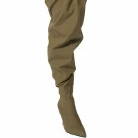 AZALEA WANG MANTIS BAGGY THIGH HIGH BOOT IN KHAKI -Sewing Down South shop azalea wang mantis baggy thigh high boot in khaki khaki 3 3 c1 c1