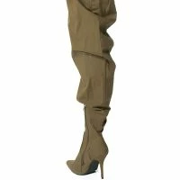 AZALEA WANG MANTIS BAGGY THIGH HIGH BOOT IN KHAKI -Sewing Down South shop azalea wang mantis baggy thigh high boot in khaki khaki 4 4 c1 c1