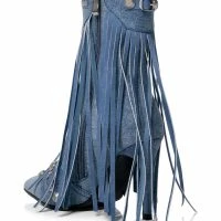 AZALEA WANG MARCELINA DENIM STILETTO BOOTIE -Sewing Down South shop azalea wang marcelina denim stiletto bootie denim 4 4