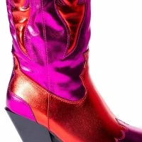 AZALEA WANG MAZIE CHUNKY WESTERN BOOT IN PINK -Sewing Down South shop azalea wang mazie chunky western boot in pink pink 5 5