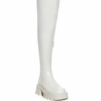 AZALEA WANG MILLY THIGH HIGH FLATFORM BOOT WITH 4 WAY STRETCH IN BONE -Sewing Down South shop azalea wang milly thigh high flatform boot in bone stretch bone 3 3 c1