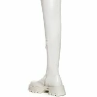 AZALEA WANG MILLY THIGH HIGH FLATFORM BOOT WITH 4 WAY STRETCH IN BONE -Sewing Down South shop azalea wang milly thigh high flatform boot in bone stretch bone 4 4 c1