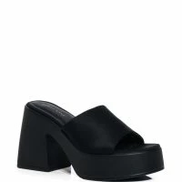 AZALEA WANG MILTON CHUNKY SANDAL IN BLACK -Sewing Down South shop azalea wang milton chunky sandal in black black 3 3