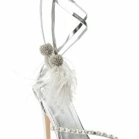 AZALEA WANG MISSY STILETTO METALLIC SANDAL IN SILVER -Sewing Down South shop azalea wang missy stiletto metallic sandal in silver silver 5 5