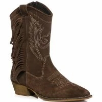 AZALEA WANG GENUINE LEATHER MOCO MOCHA WESTERN BOOT -Sewing Down South shop azalea wang moco mocha western boot brown 3 3