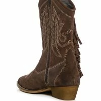 AZALEA WANG GENUINE LEATHER MOCO MOCHA WESTERN BOOT -Sewing Down South shop azalea wang moco mocha western boot brown 4 4
