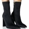 AZALEA WANG MOSCATO NEOPRENE BOOTIE IN BLACK