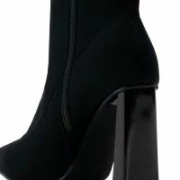 AZALEA WANG MOSCATO NEOPRENE BOOTIE IN BLACK -Sewing Down South shop azalea wang moscato neoprene bootie in black black 5 5