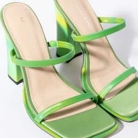 AZALEA WANG MOVING ON CHUNKY SANDAL IN GREEN -Sewing Down South shop azalea wang moving on chunky sandal in green green 6 6
