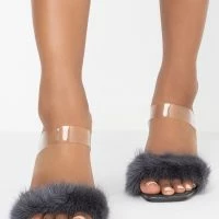 AZALEA WANG MY KINDA NIGHT STILETTO SANDAL IN GREY -Sewing Down South shop azalea wang my kinda night stiletto sandal in grey grey 3 3