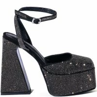 AZALEA WANG NESSA EMBELLISHED PUMP IN BLACK