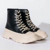 AZALEA WANG NEVER MISTAKEN FLATFORM SNEAKER IN BLACK MULTI -Sewing Down South shop azalea wang never mistaken flatform sneaker in black multi black multi 4 4