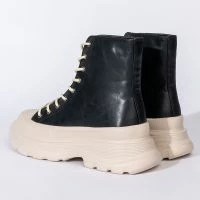 AZALEA WANG NEVER MISTAKEN FLATFORM SNEAKER IN BLACK MULTI -Sewing Down South shop azalea wang never mistaken flatform sneaker in black multi black multi 5 5