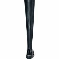 AZALEA WANG NEW RULES THIGH HIGH STRETCH BOOT WITH 4 WAY STRETCH IN BLACK -Sewing Down South shop azalea wang new rules thigh high stretch boot in black black 4 4