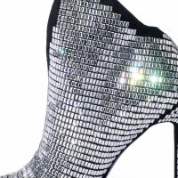 AZALEA WANG NEXT UP ANGULAR STILETTO BOOTIE IN SILVER -Sewing Down South shop azalea wang next up angular stiletto bootie in silver silver 5 5