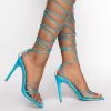 AZALEA WANG NIGHTS IN MIAMI STILETTO SANDAL IN BLUE