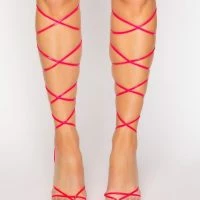 AZALEA WANG NIGHTS IN MIAMI STILETTO SANDAL IN FUCHSIA -Sewing Down South shop azalea wang nights in miami stiletto sandal in fuchsia fuchsia 3 3