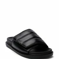 AZALEA WANG NILESH PU SANDAL IN BLACK -Sewing Down South shop azalea wang nilesh pu sandal in black black 3 3 c1