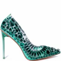 AZALEA WANG NOT BOSSY JUST A BOSS STILETTO PUMP IN GREEN