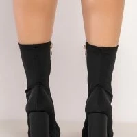 AZALEA WANG NOTHING LASTS FOREVER CHUNKY BOOTIE IN BLACK -Sewing Down South shop azalea wang nothing lasts forever chunky bootie in black black 4 4 c1