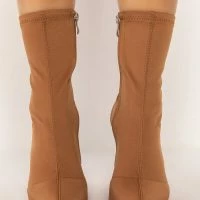 AZALEA WANG NOTHING LASTS FOREVER CHUNKY BOOTIE IN BROWN -Sewing Down South shop azalea wang nothing lasts forever chunky bootie in brown brown 3 3