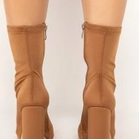 AZALEA WANG NOTHING LASTS FOREVER CHUNKY BOOTIE IN BROWN -Sewing Down South shop azalea wang nothing lasts forever chunky bootie in brown brown 4 4