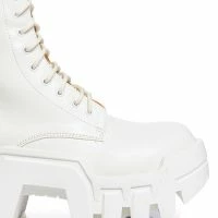 AZALEA WANG OLYMPIA WHITE CHUNKY BOOTIE -Sewing Down South shop azalea wang olympia white chunky bootie white 5 5