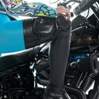 AZALEA WANG ONE STEP AHEAD OF YOU THIGH HIGH FLAT BOOT WITH 4 WAY STRETCH