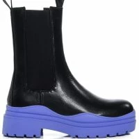 AZALEA WANG ONLY IN MY DREAMS FLATFORM BOOTIE IN PERIWINKLE