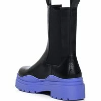 AZALEA WANG ONLY IN MY DREAMS FLATFORM BOOTIE IN PERIWINKLE -Sewing Down South shop azalea wang only in my dreams flatform bootie in periwinkle periwinkle 4 4 c1